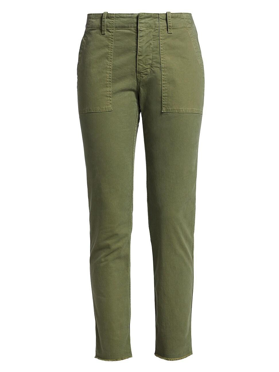 Jenna Cropped Raw-Edge Pants Product Image