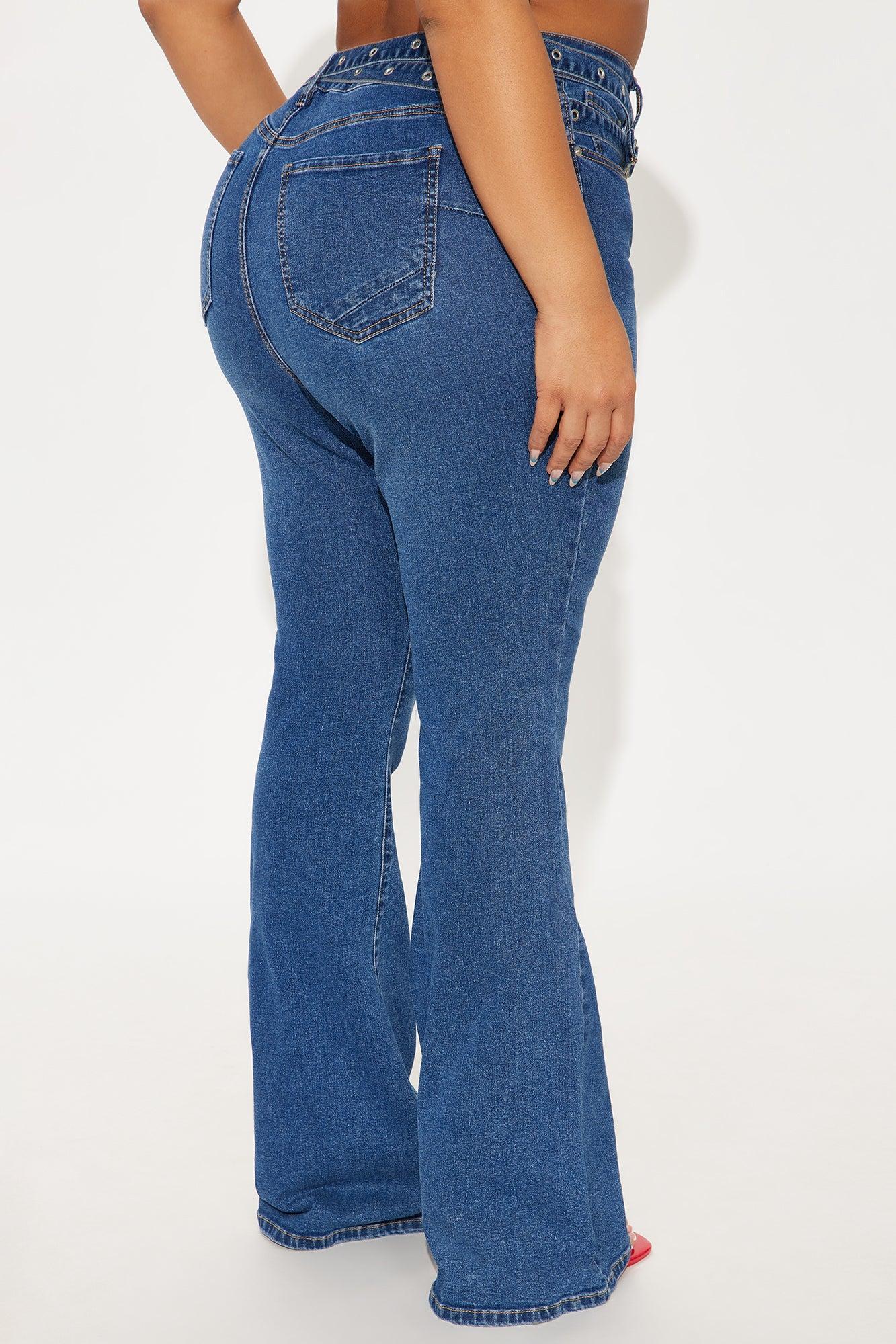 Born To Ride High Rise Flare Jeans - Dark Wash Product Image