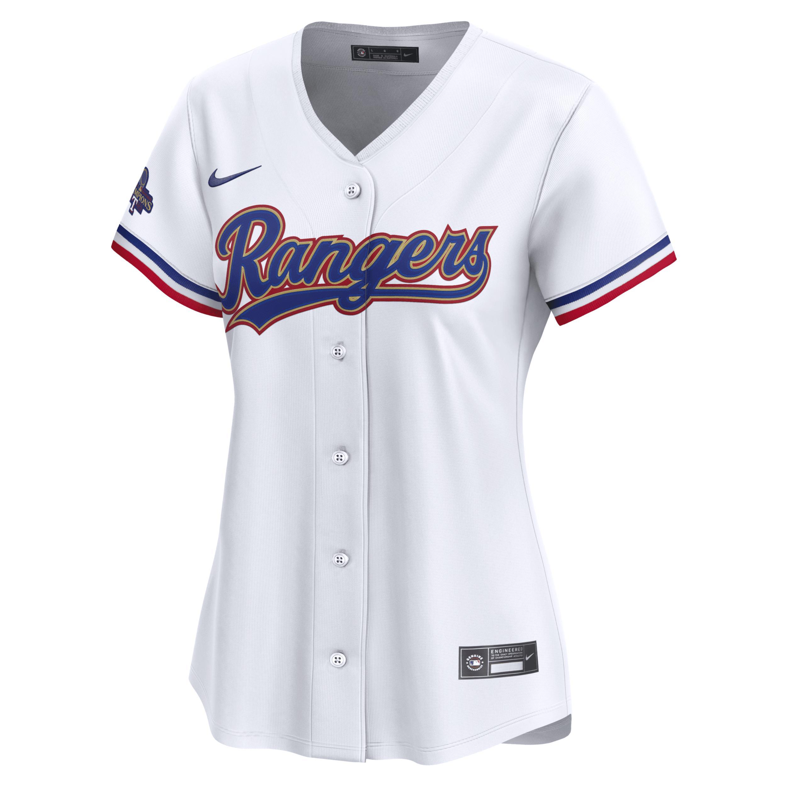 Womens Nike Corey Seager Texas Rangers 2024 Gold Collection Limited Player Jersey Product Image
