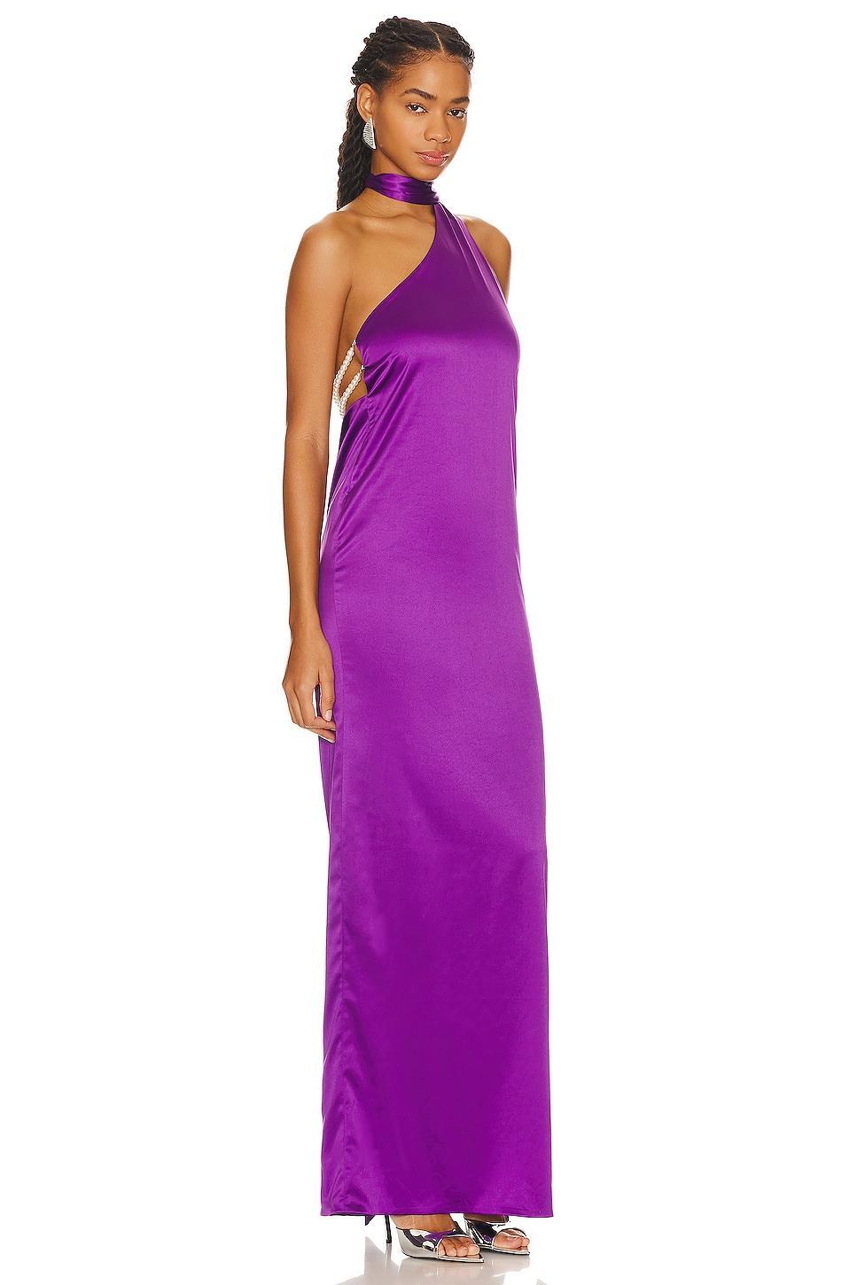 Kara Pearl Trim Maxi Dress Khanums Product Image