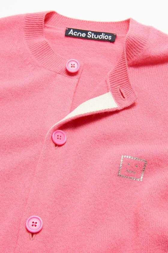 Embellished Face logo cardigan Product Image