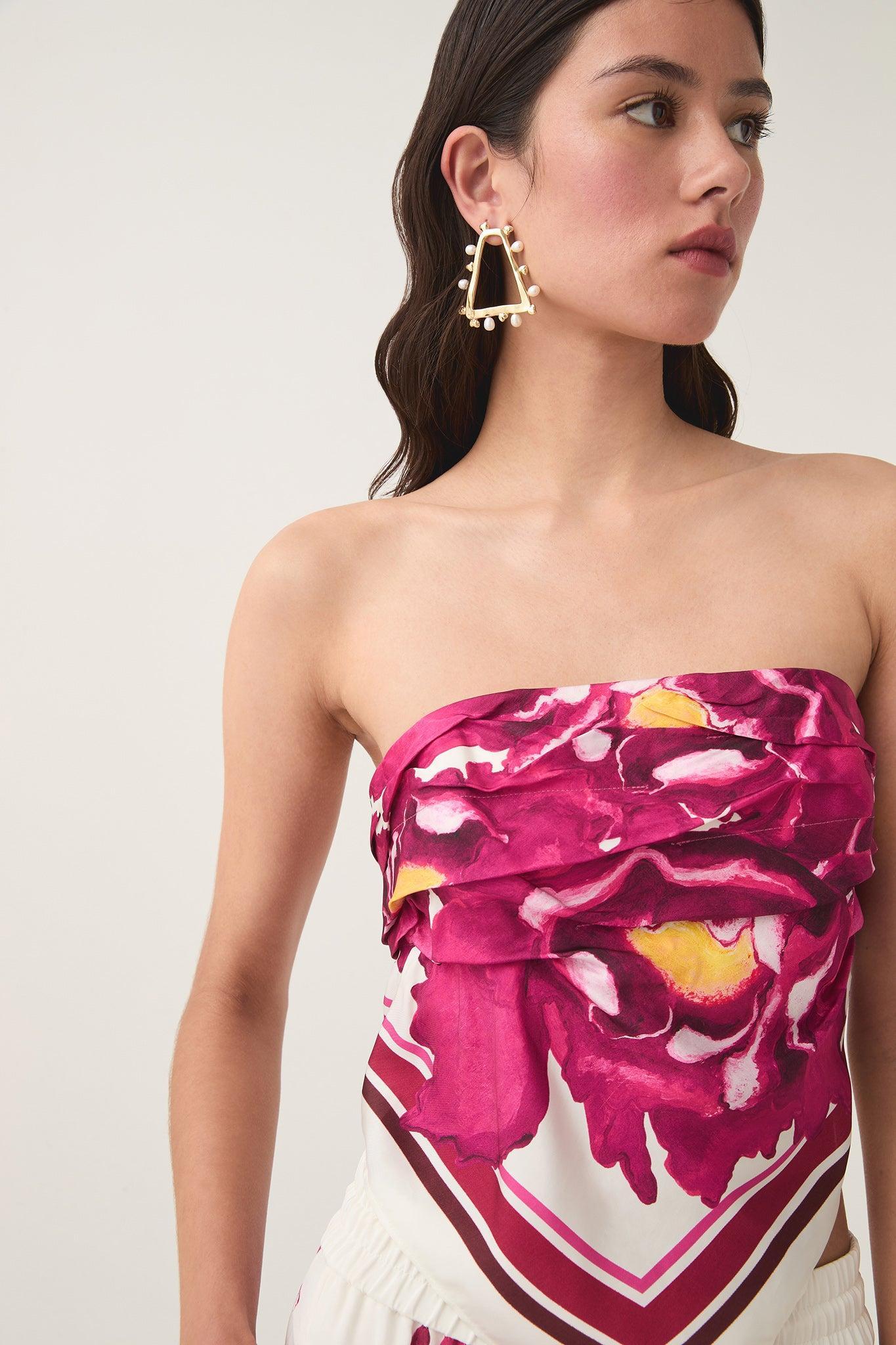 Telma Ruffle Mini Micro Dress Product Image