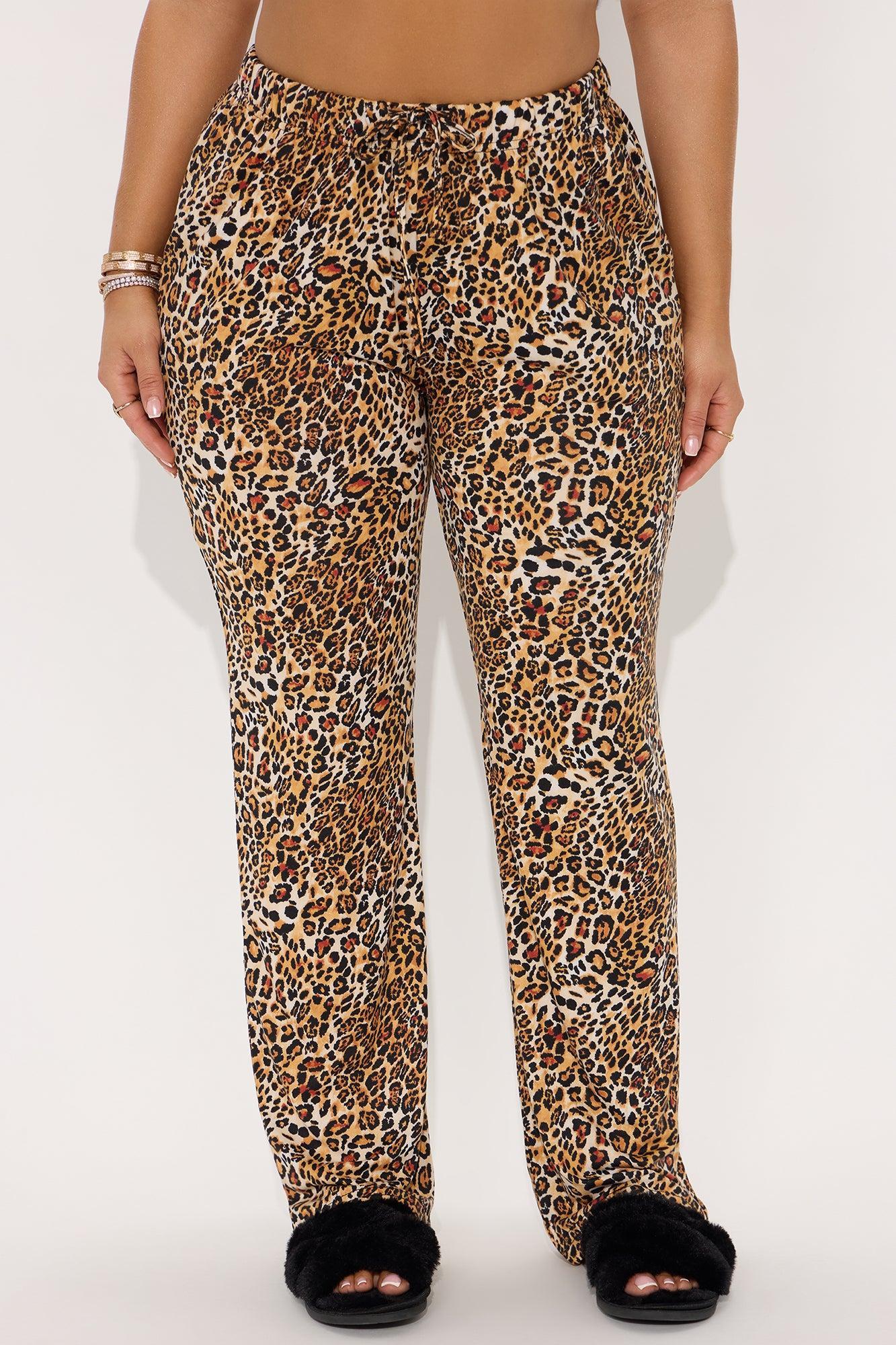 Can't Be Tamed PJ Pants - Leopard Product Image