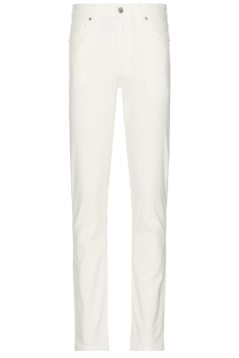 ZEGNA Stretch Gabardine Denim Jean In White Product Image