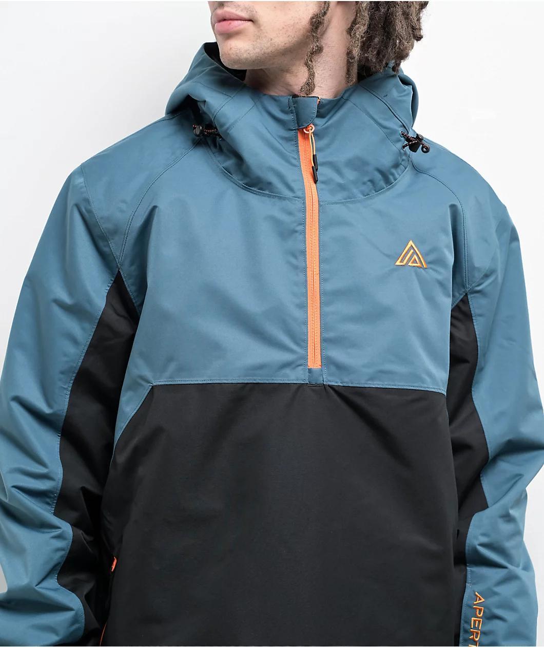 Aperture Atlas Turquoise Aqua & Black 10K Anorak Snowboard Jacket 2025 Product Image