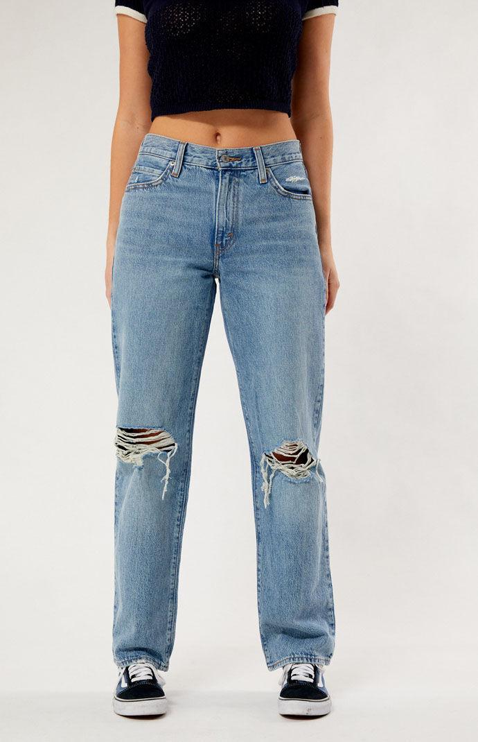 Levis Womens Mid-Rise 94 Baggy Jeans - Caution Hot Pants 25 Product Image
