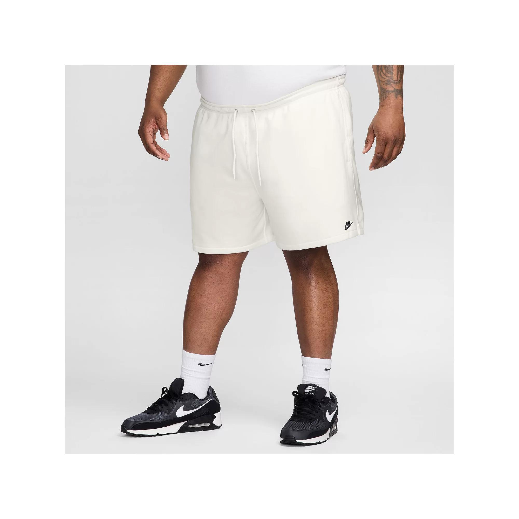 Men's Nike Club French Terry Flow Shorts, Size: XL, Dark Gray Grey Product Image