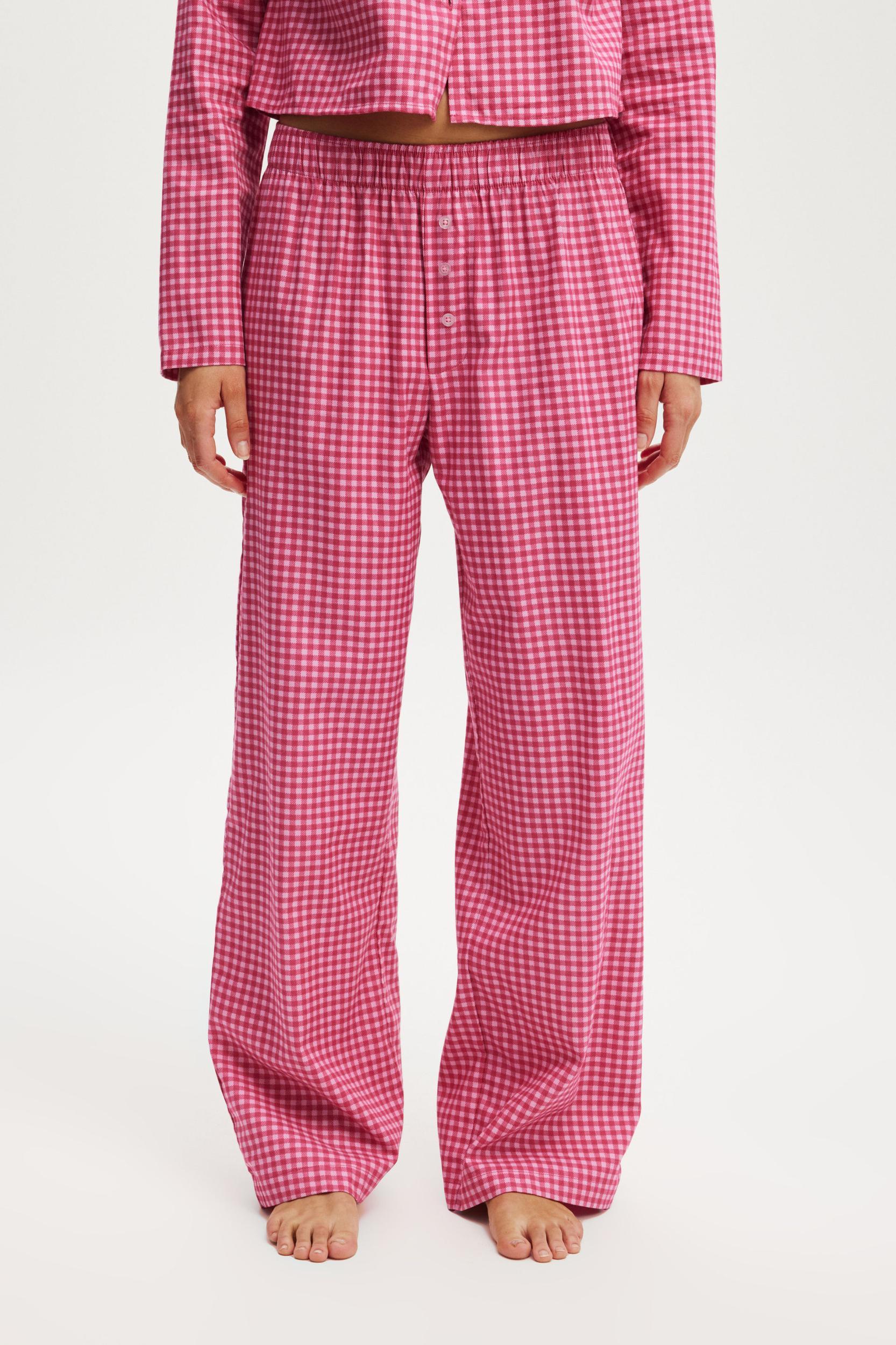 Peached Woven Boyfriend Pant Product Image