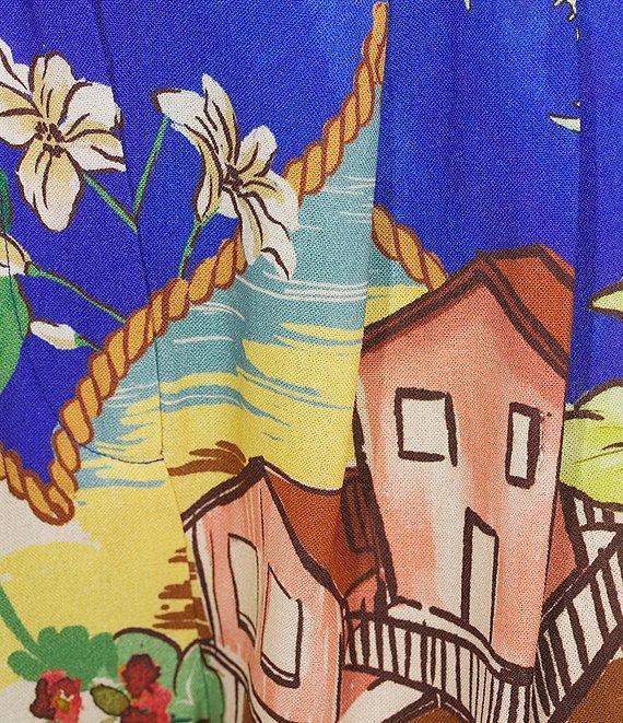 Antonio Melani Hailey Linen Blend Ocean Print Coordinating Shorts Product Image