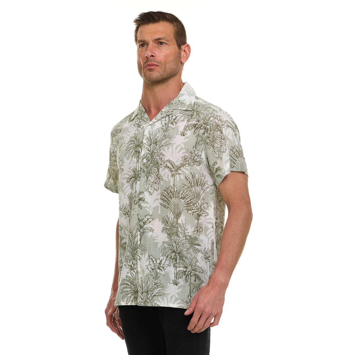 Canada Weather Gear Men’s Short Sleeve Linen-Look Resort Shirt Product Image