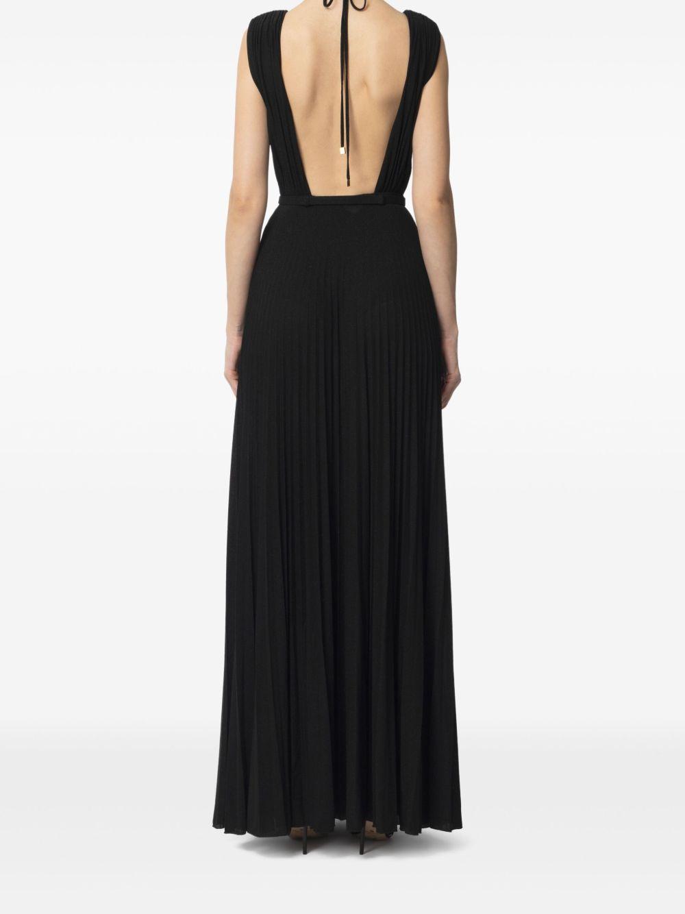 belted lurex gown Product Image