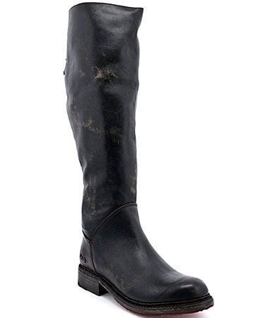 Bed Stu Manchester Tall Leather Block Heel Riding Boots Product Image