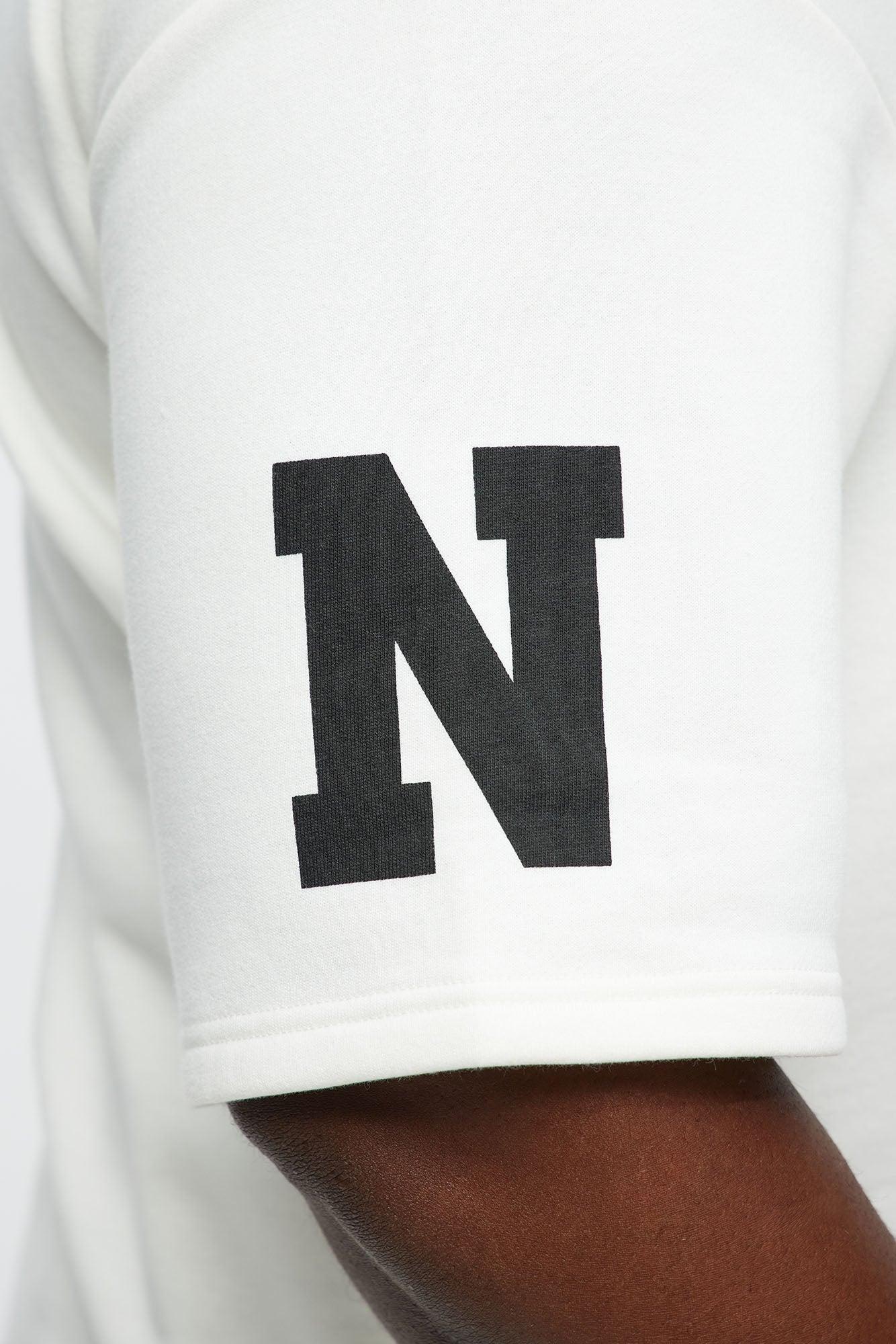 Athletic Oversized Tee - White Product Image