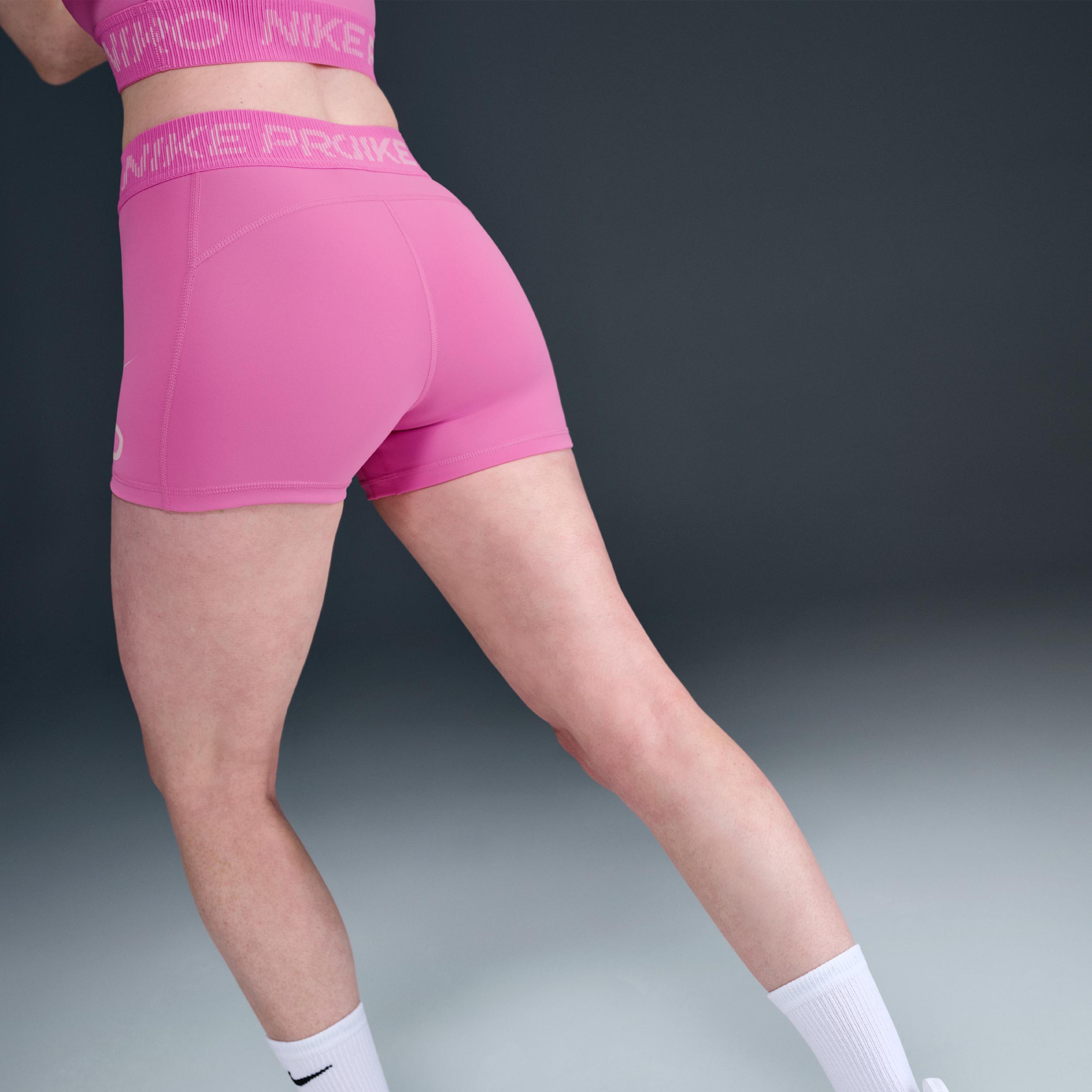 Women's Nike Pro Mid-Rise 3" Biker Shorts Product Image