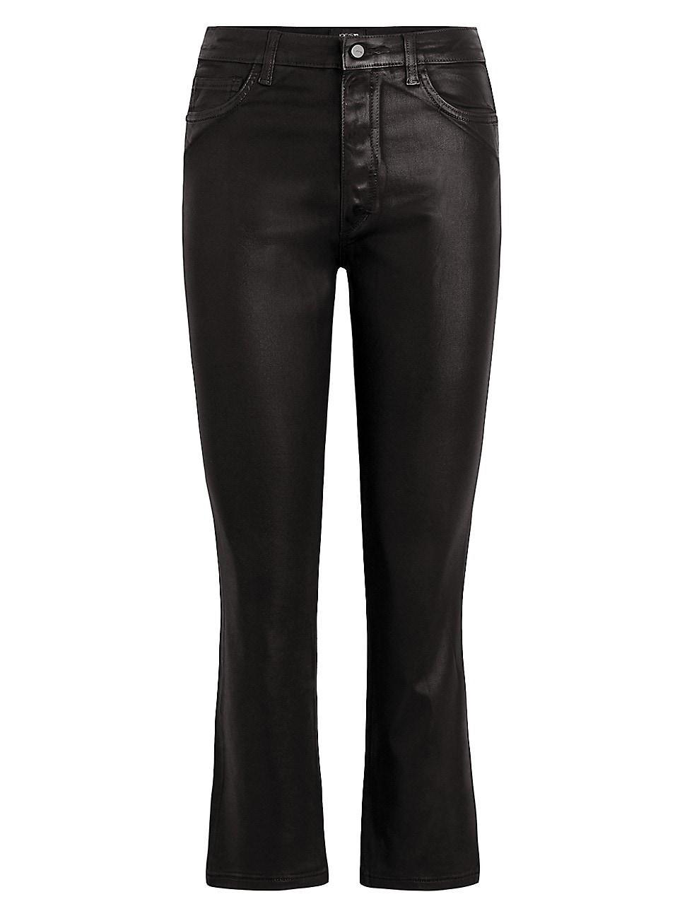 Joes Jeans The Callie High Rise Coated Jeans in Black Product Image