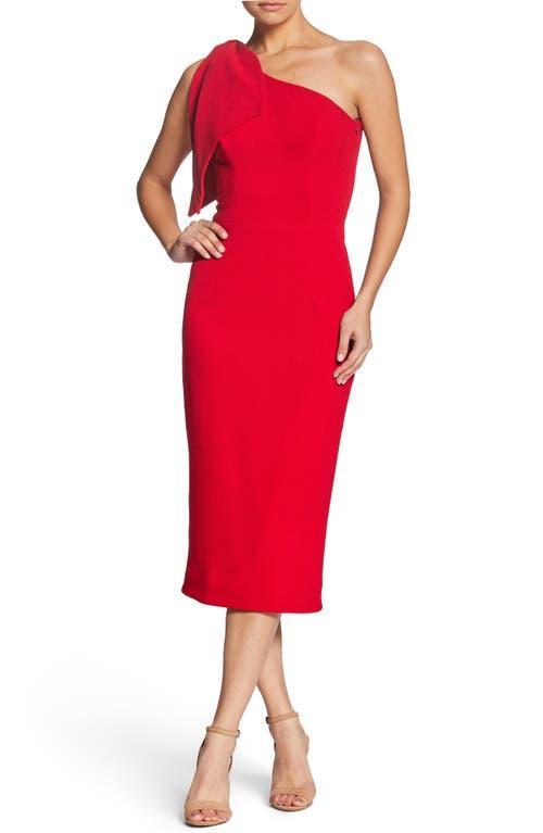 Dress the Population Tiffany One Shoulder Midi Dress Product Image