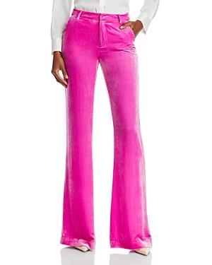 Womens Lane Velvet Flare Trousers Product Image