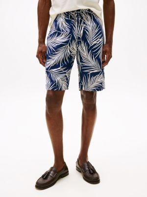 Relaxed Fit 7" Palm Leaf Print Short Product Image