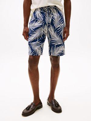Relaxed Fit 7" Palm Leaf Print Short Product Image