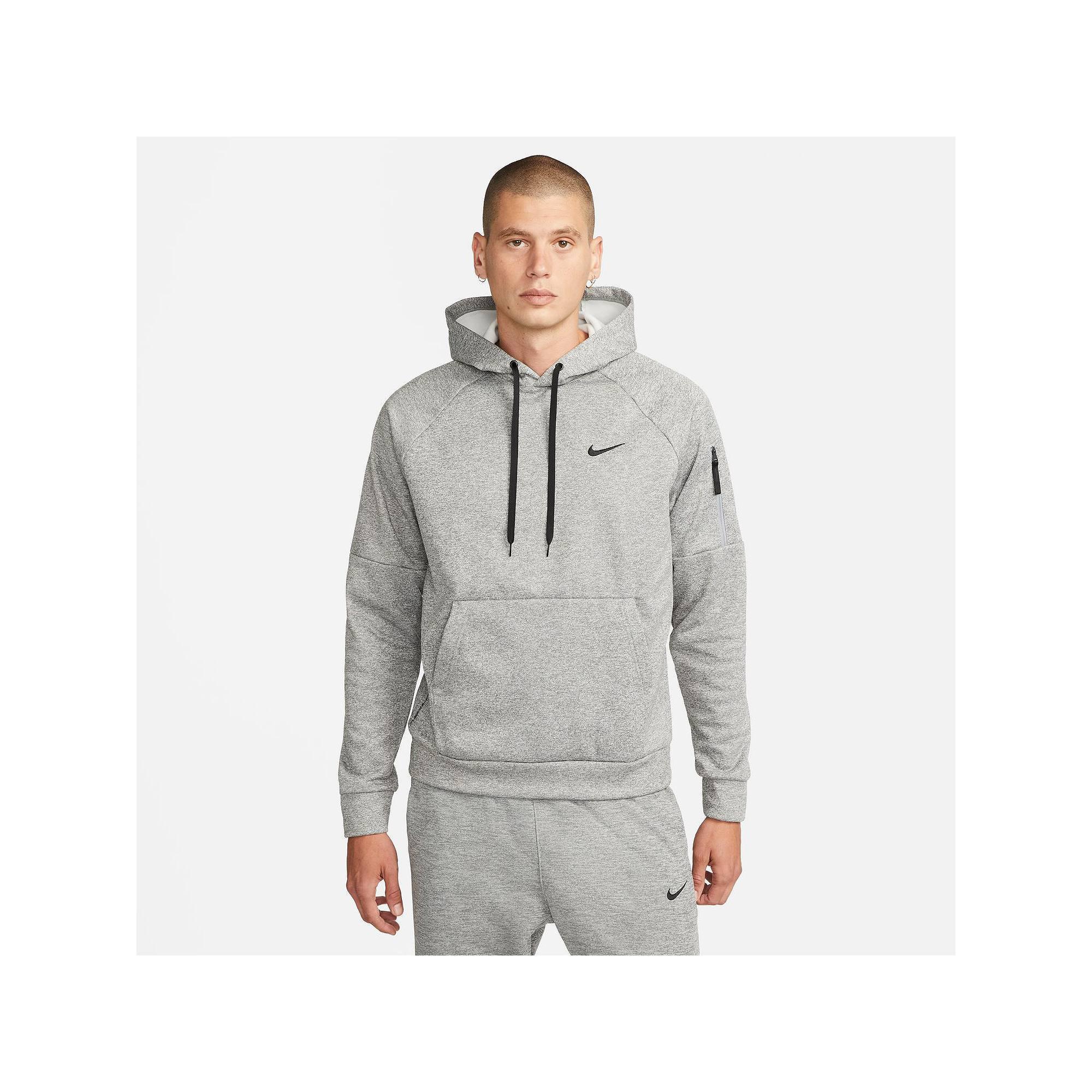 Big & Tall Nike Therma-FIT Pullover Fitness Hoodie, Men's, Size: 3XL Tall, Dark Gray Grey Product Image