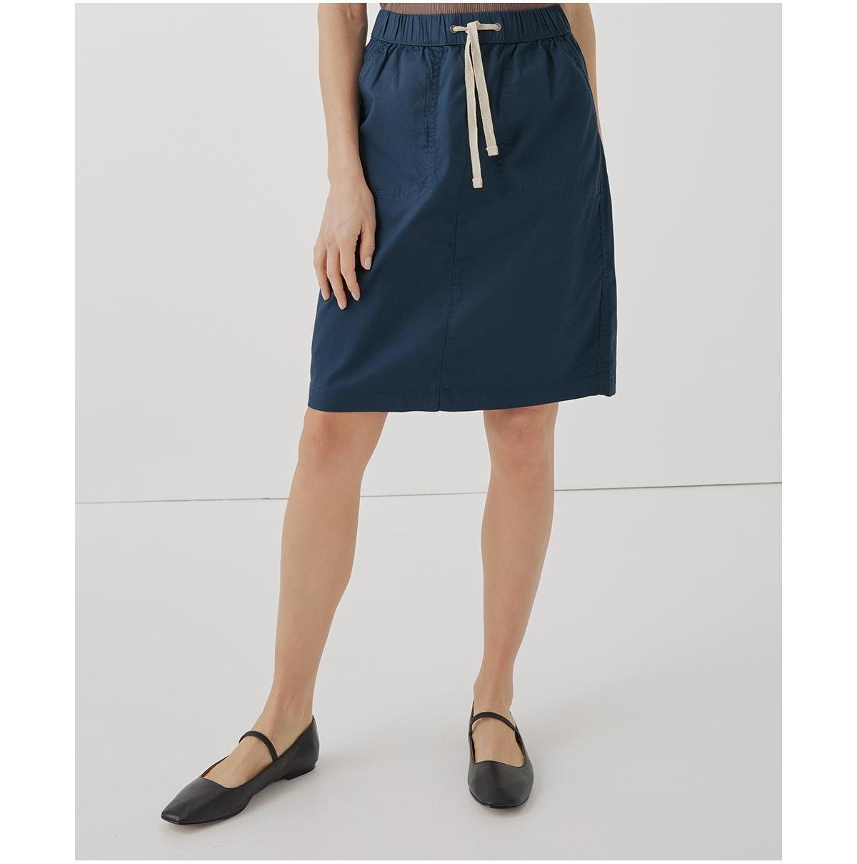 Women's French Navy Daily Twill Skirt 3XL Product Image