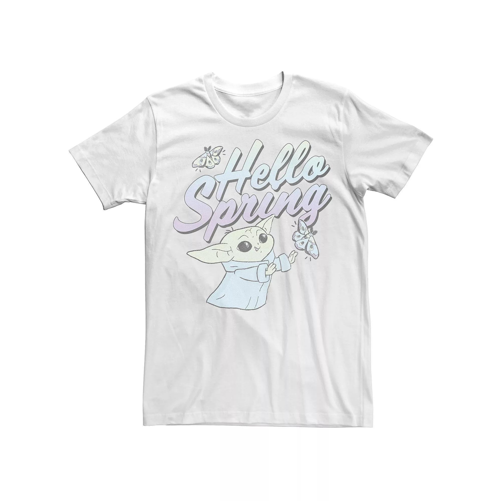 Men's Star Wars The Mandalorian Hello Spring Tee, Size: XL, Athletic Grey Product Image