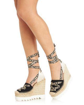 Women's Gaia Ankle Tie Espadrille Platform Wedge Pumps Product Image