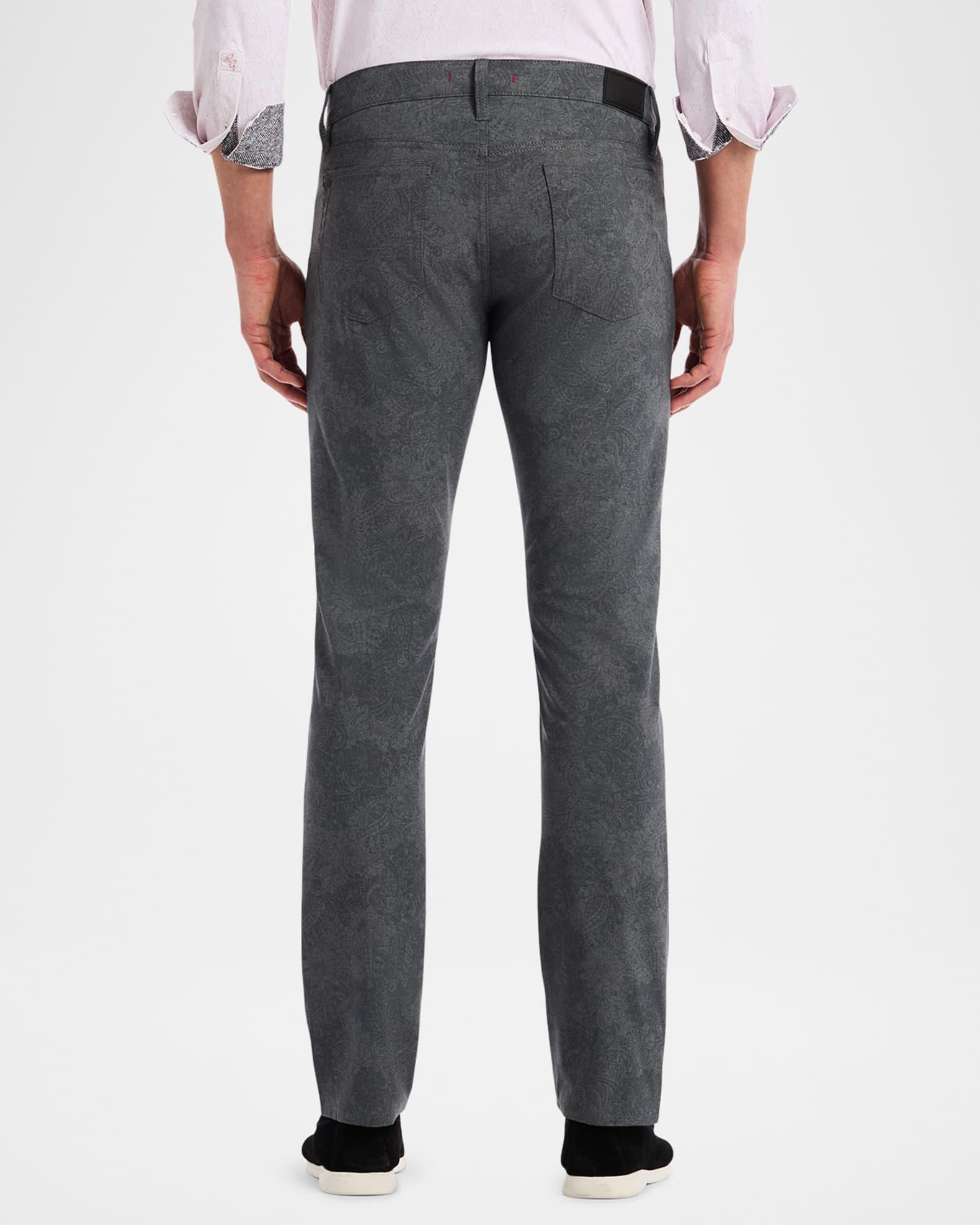 Men's Alton Tonal Paisley Slim Five-Pocket Pants Product Image