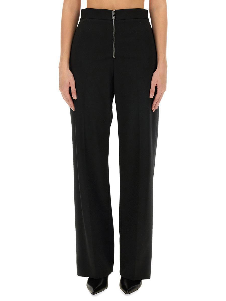 MSGM Zippered Pants In Black Product Image