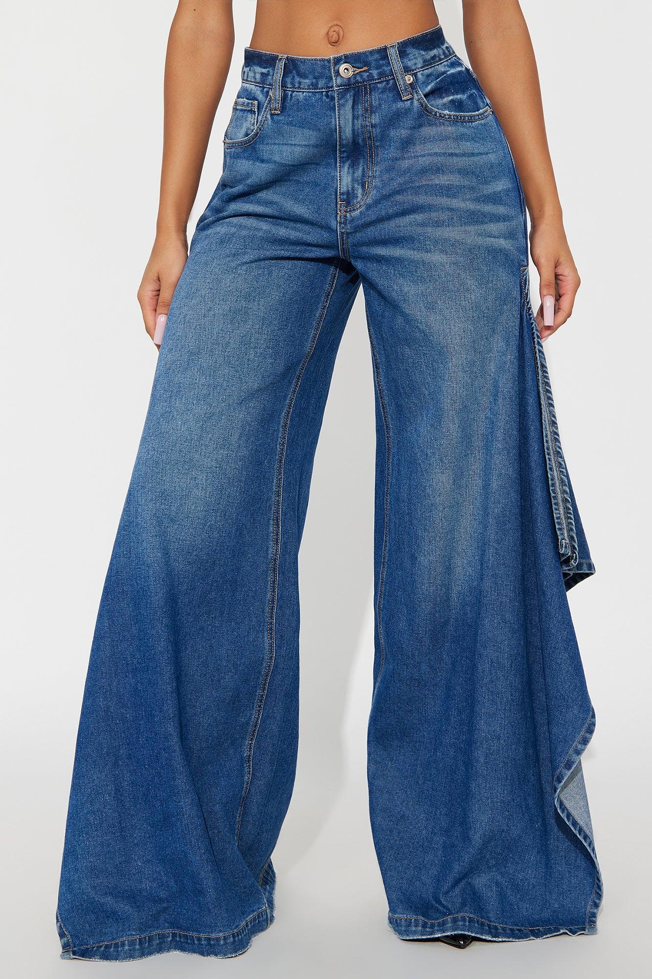 Not The Drama Wide Leg Jeans - Medium Wash Product Image