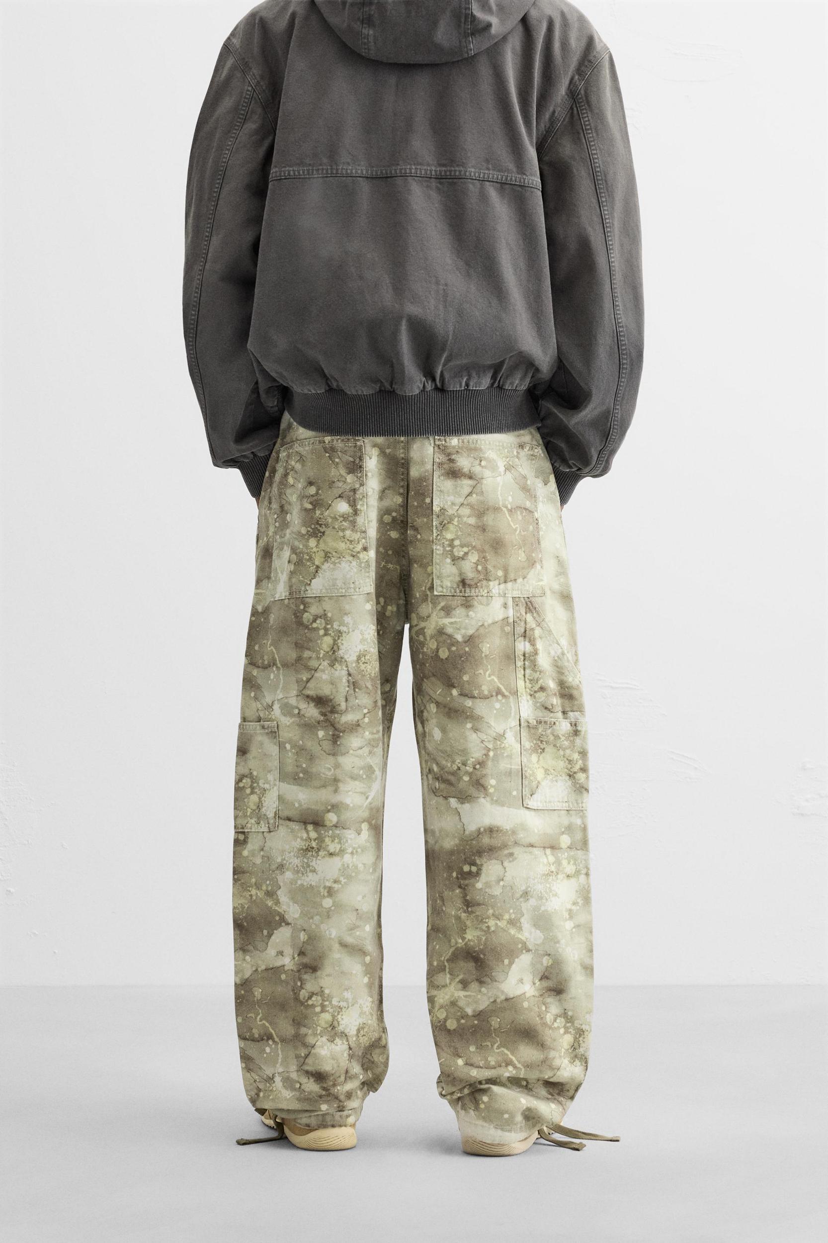ABSTRACT PRINT CARPENTER PANTS Product Image