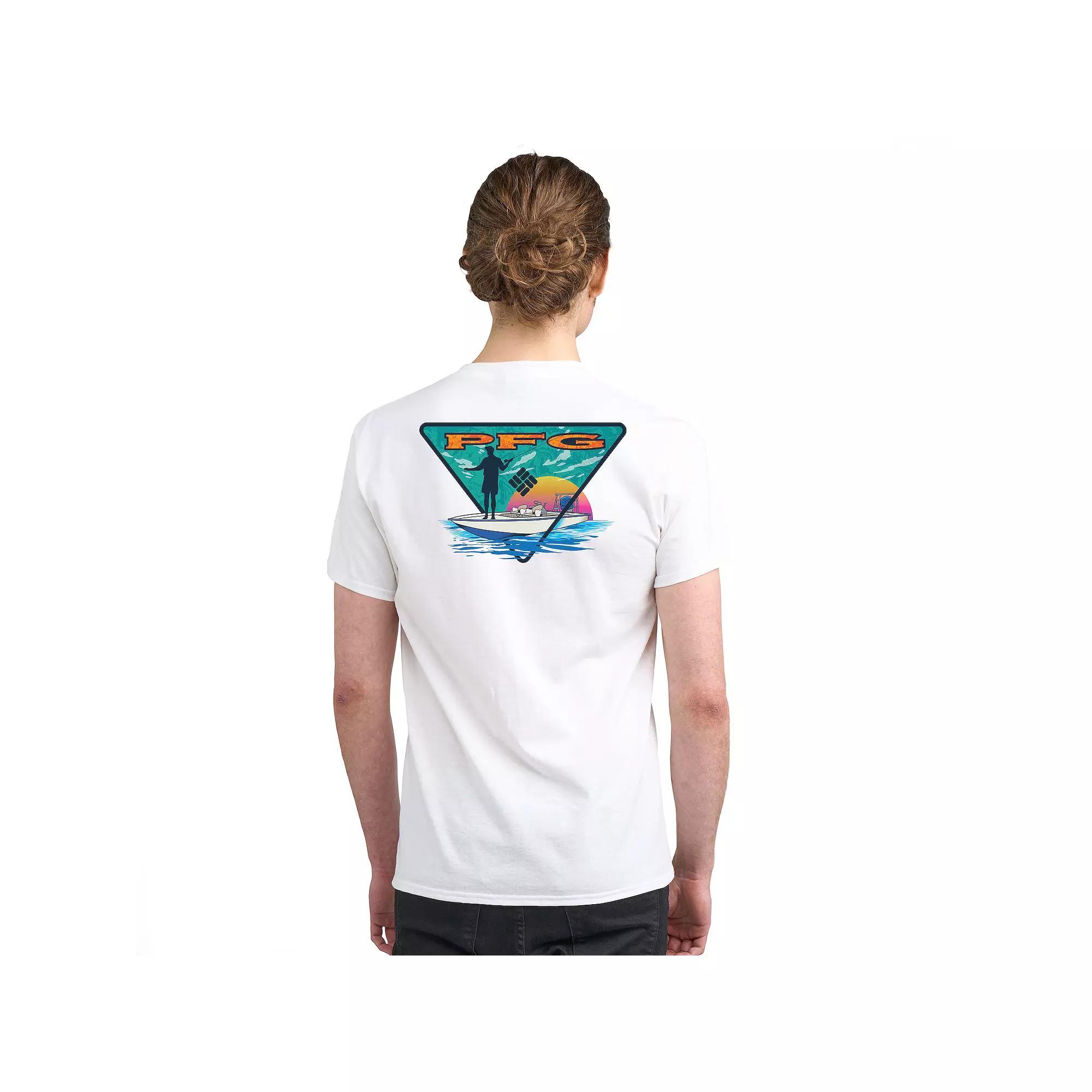 Mens Columbia PFG Performance Fishing Gear Short Sleeve Graphic Tee Product Image