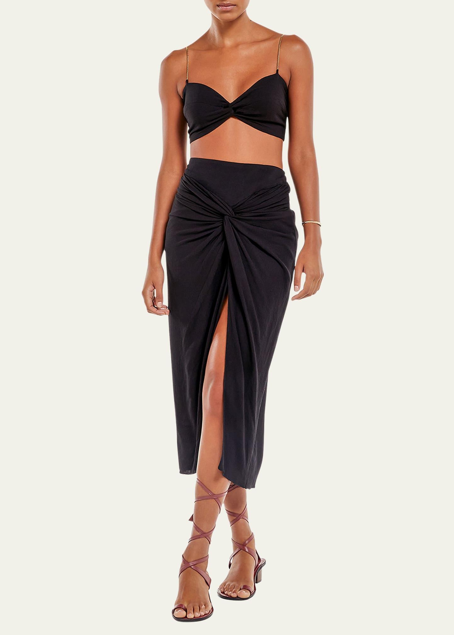 S23 D2 Karen Midi Skirt - Ballet, Size: M Product Image