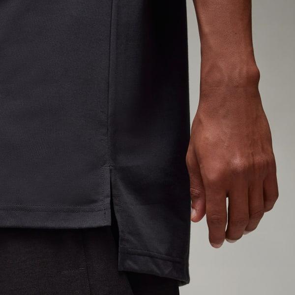 adidas Y-3 Mesh 3-Stripes Short Sleeve Tee Black L Mens Product Image