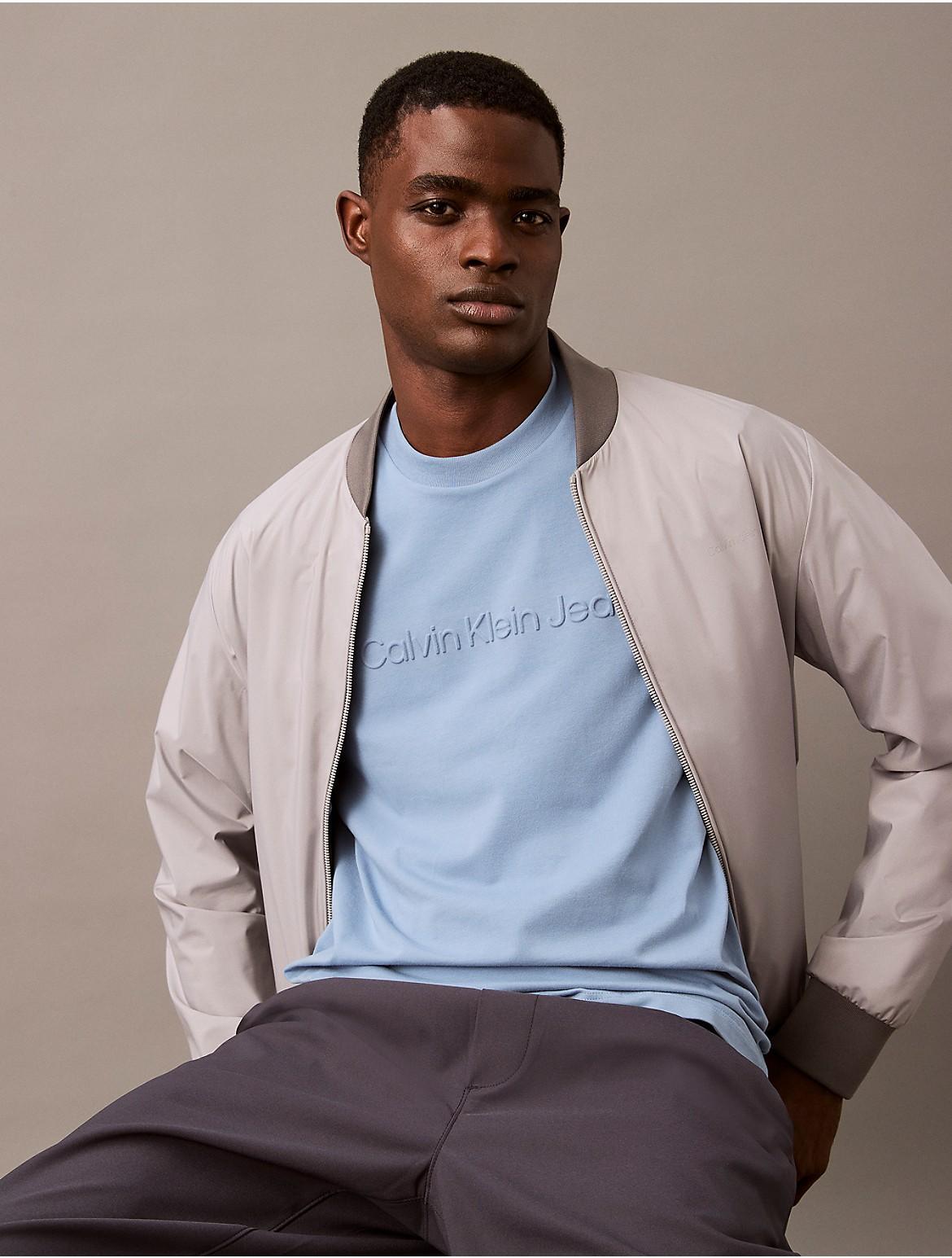 Calvin Klein Mens Embossed Logo Classic T-Shirt - Brown - XL Product Image
