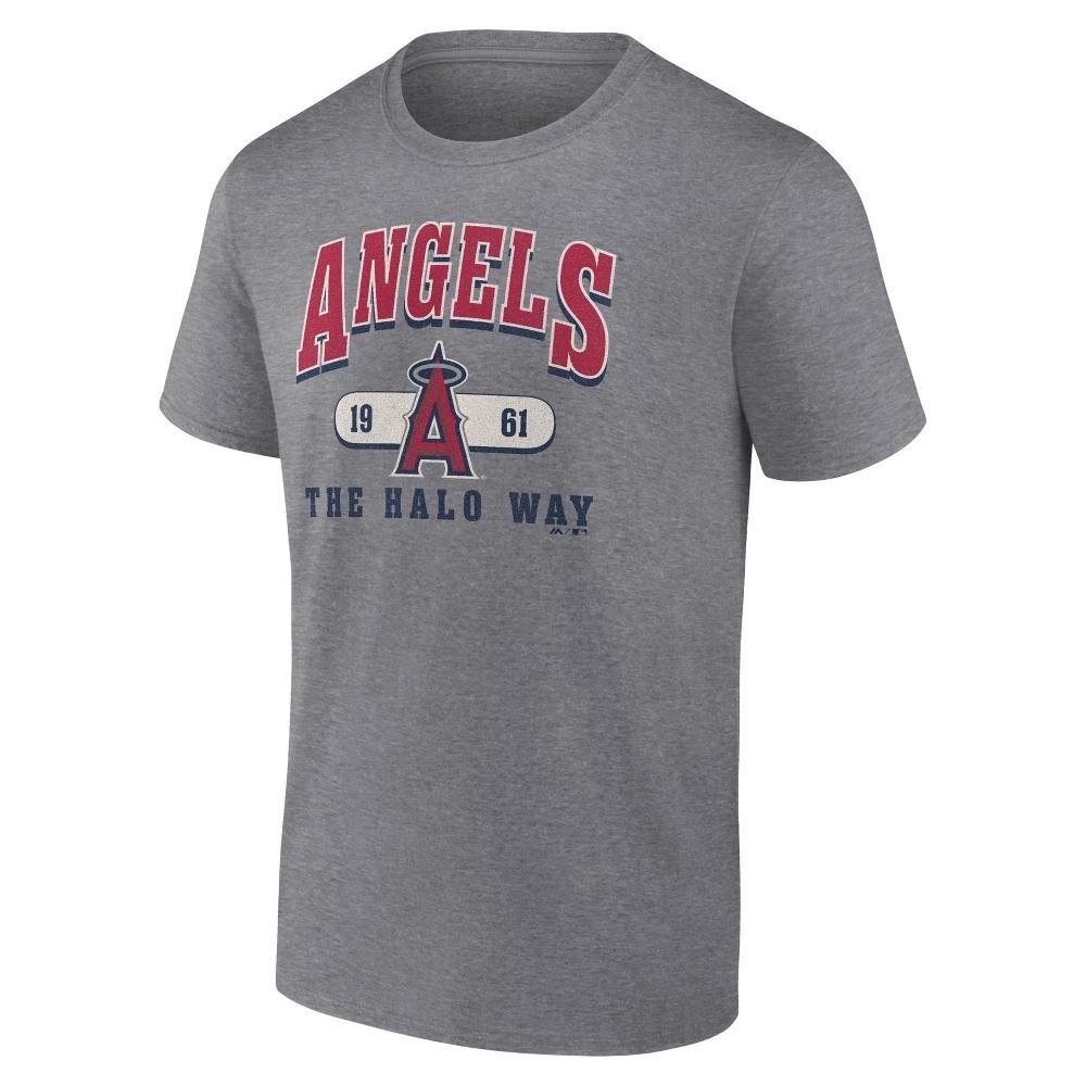 MLB Cleveland Guardians Men's Gray Bi-Blend Short Sleeve T-Shirt : Cotton-Polyester Blend, Crew Neck, Tagless Design Product Image