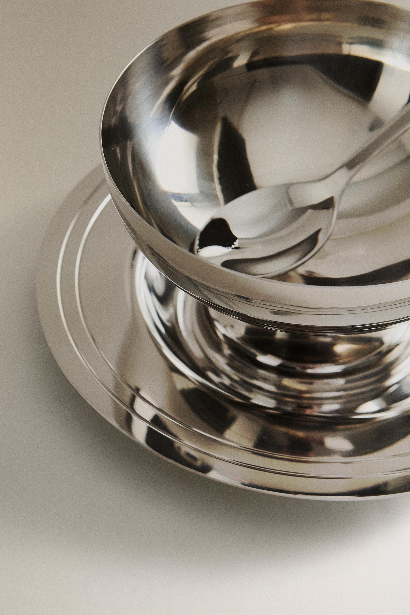 SHINY METAL ICE-CREAM CUP SET Product Image