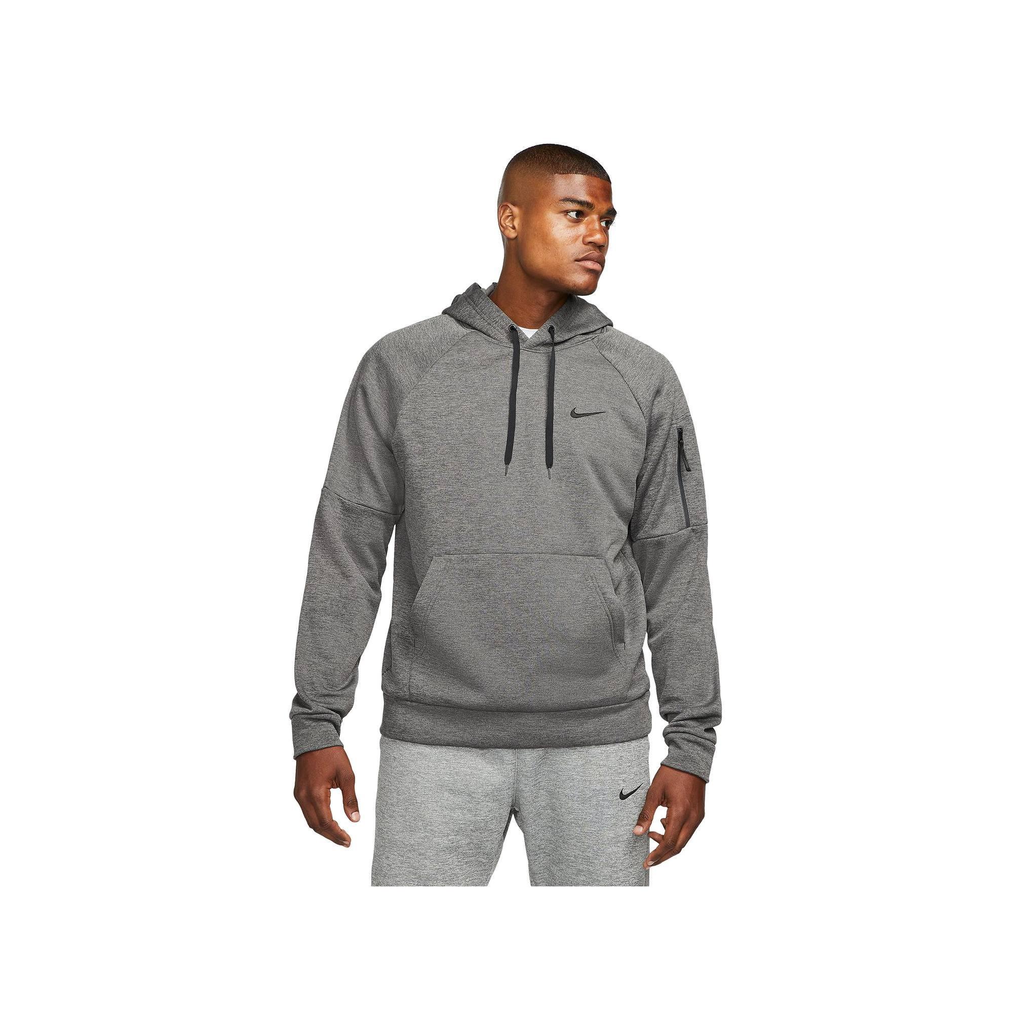 Nike Men's Therma-FIT Pullover Training Hoodie in Black/Black Size 3XL 100% Polyester Product Image