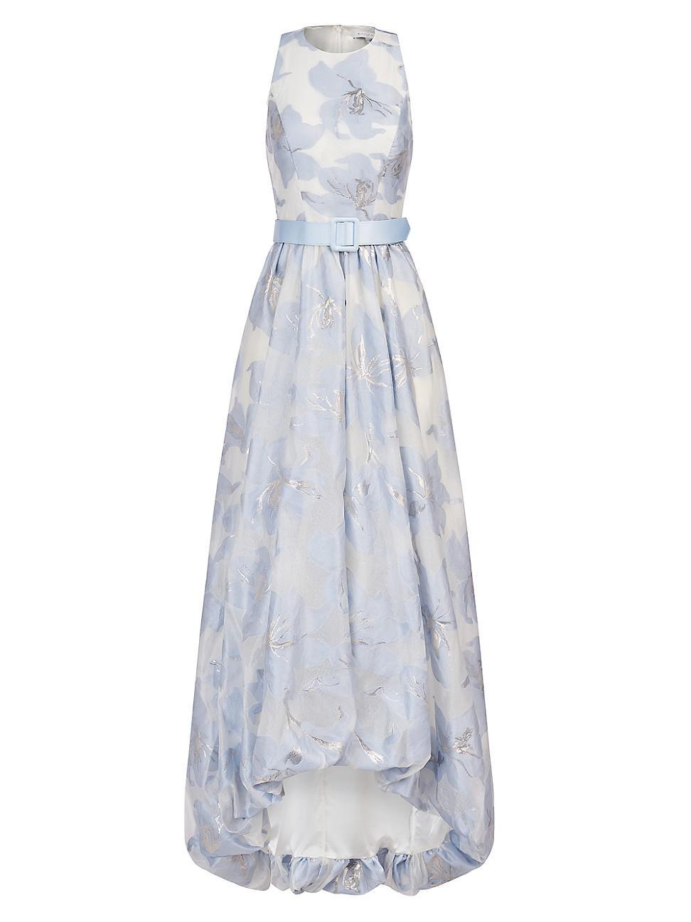 Womens Vivian Floral Organza Jacquard Gown Product Image