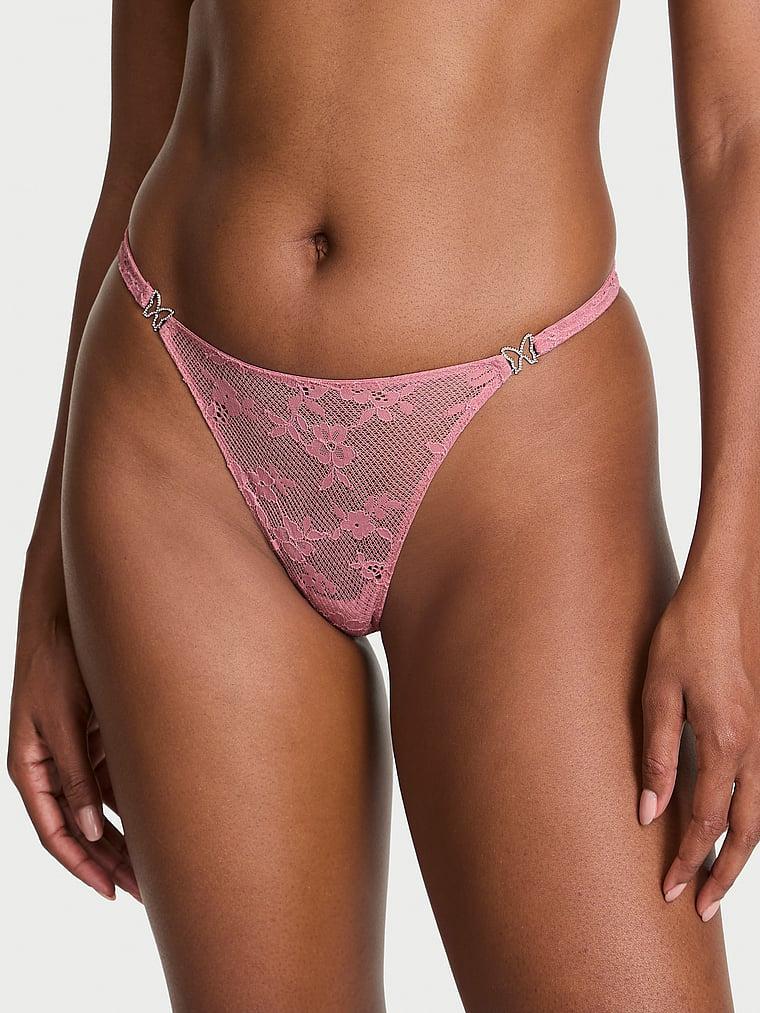 Twinkle Butterfly Lace Thong Panty Product Image
