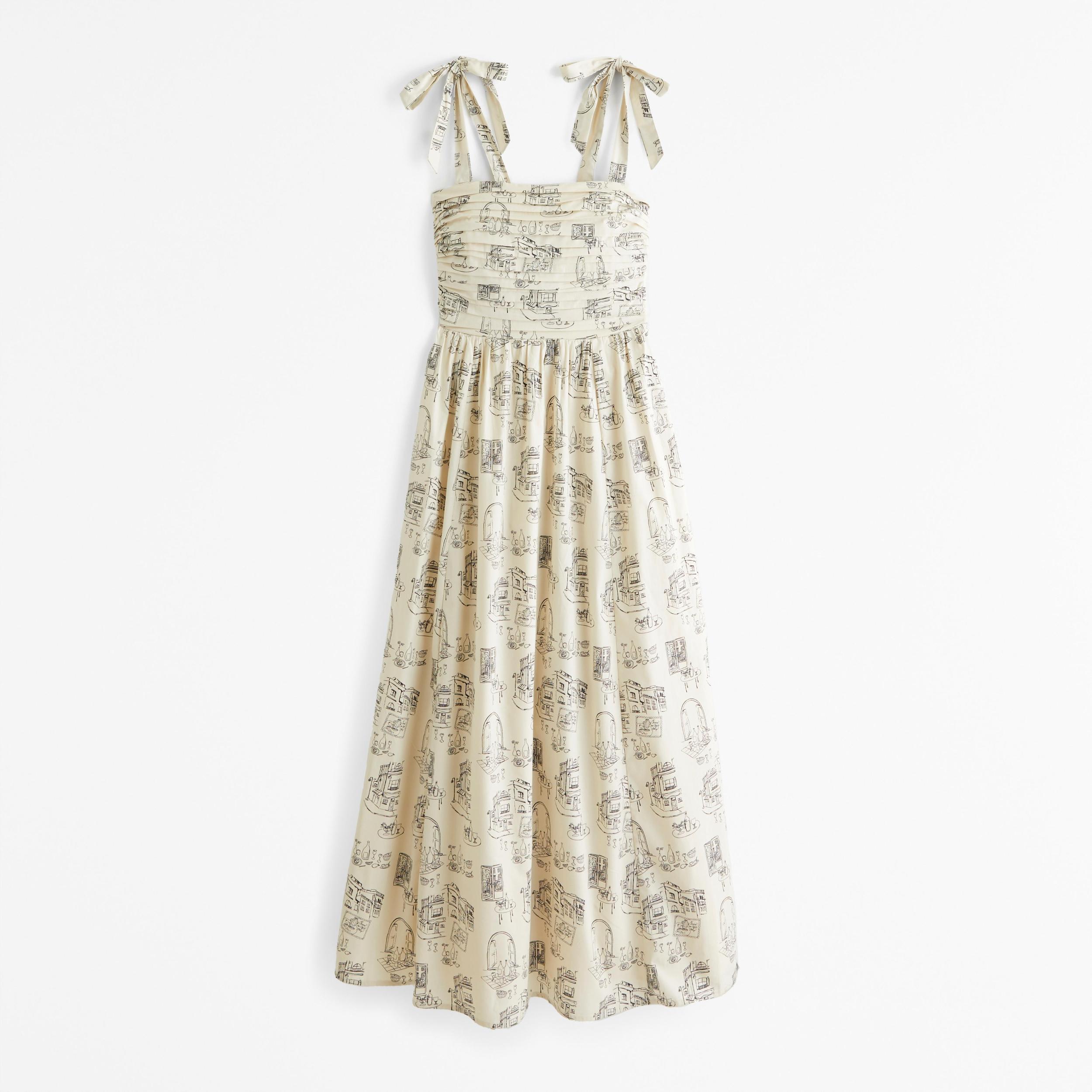 The A&F Emerson Tie-Strap Maxi Dress Product Image