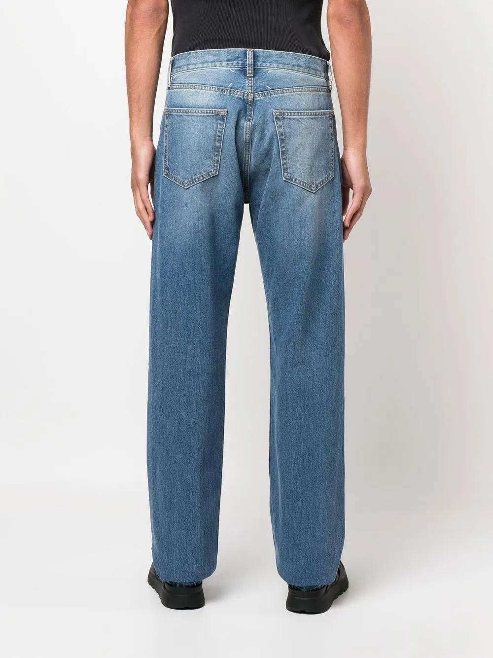 four-stitch straight-leg jeans Product Image