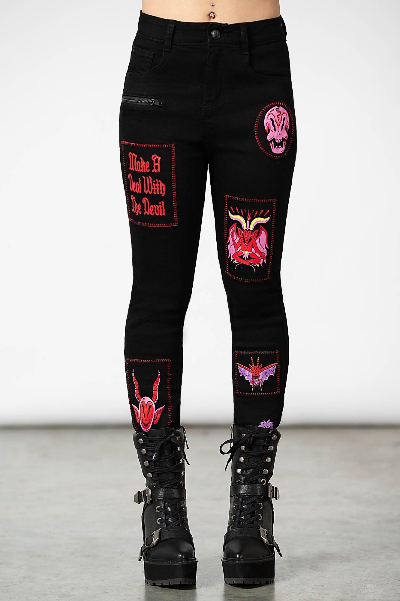 Dealer Patched Jeans - Resurrect Female Product Image