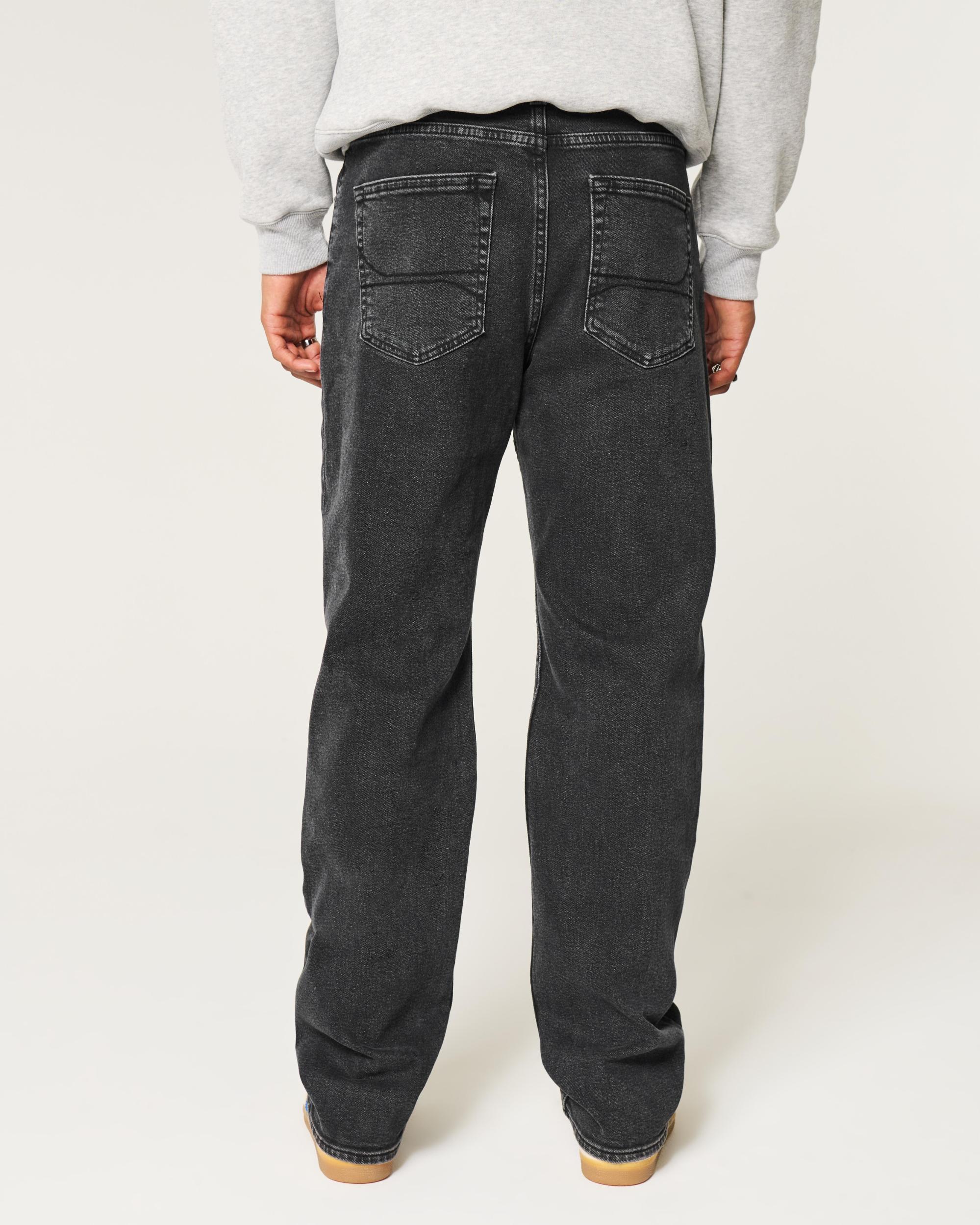 Washed Black Loose Jeans Product Image