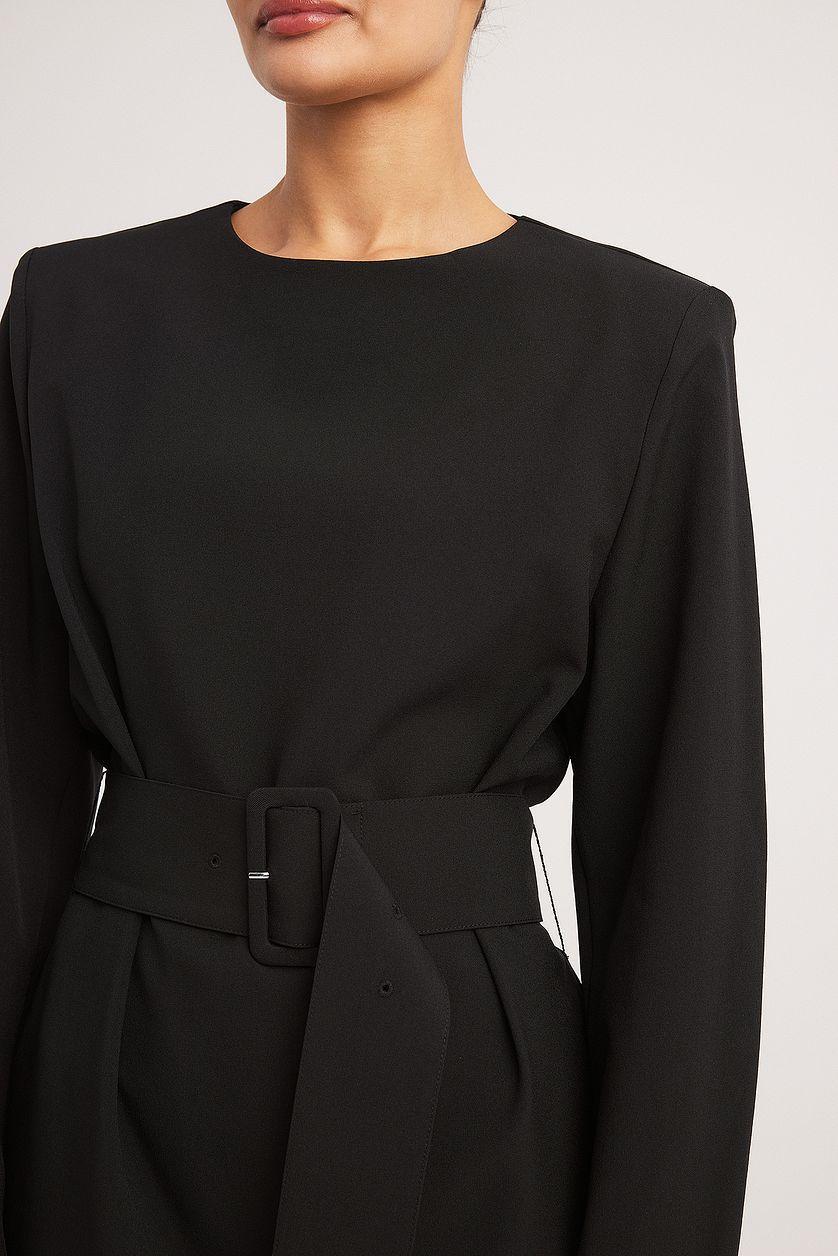 Belted Mini Dress Product Image