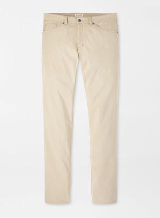 Peter Millar Mens Signature Sateen Five-Pocket Pant | Color: Dark Sand | Size: 42 Product Image