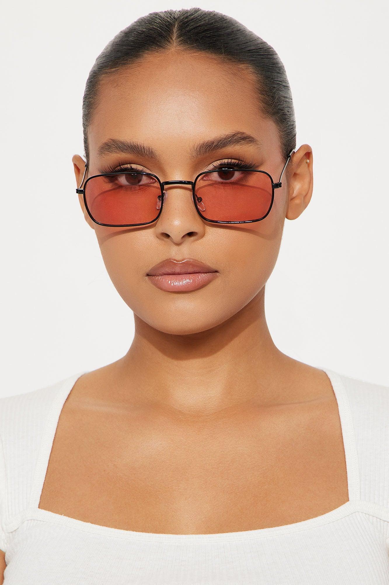 Secret Admirer Square Sunglasses - Pink Product Image
