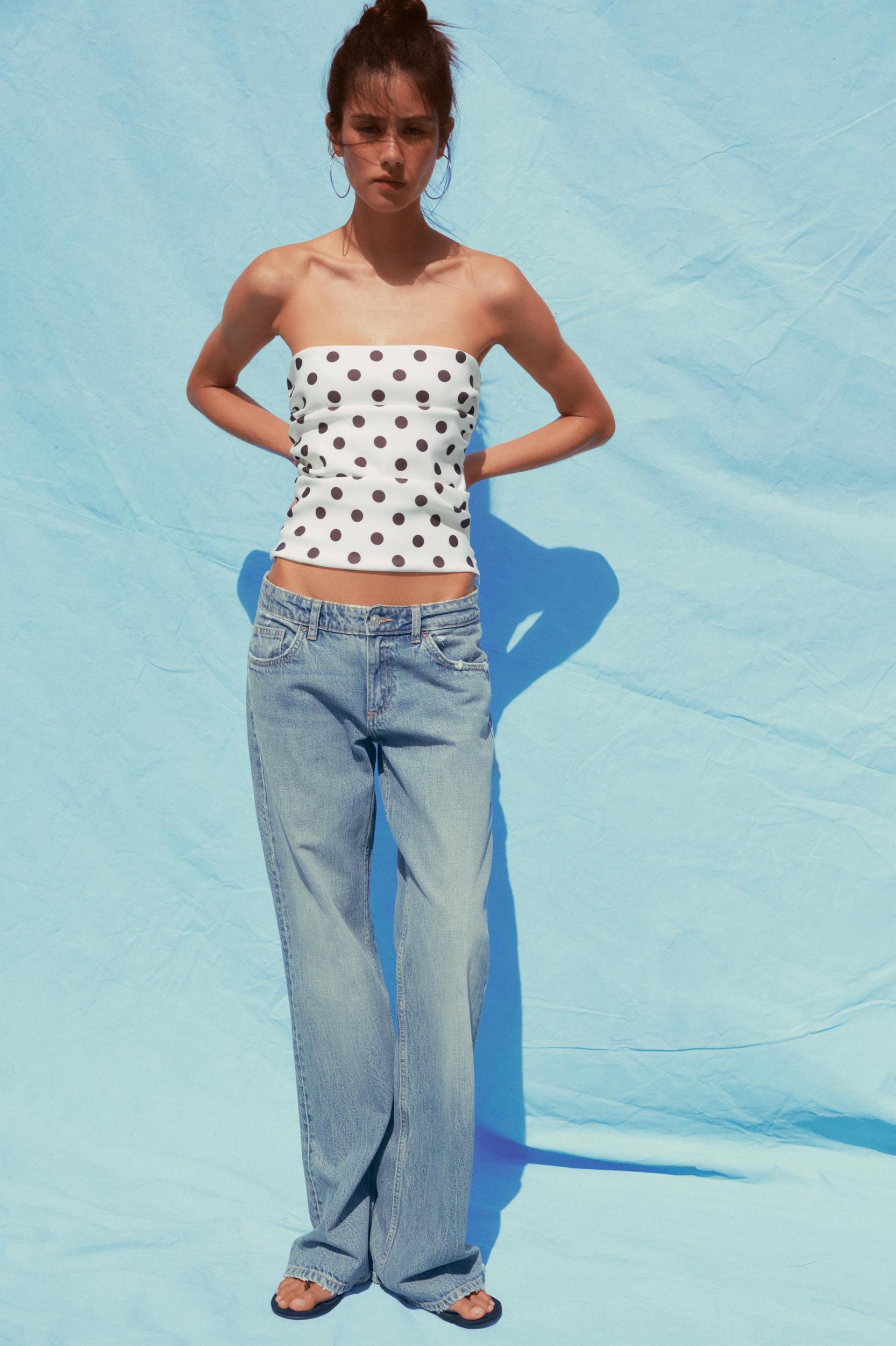 POLKA DOT BANDEAU TOP Product Image