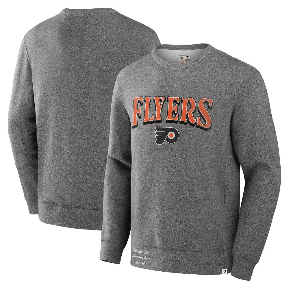 Men's Fanatics Heather Gray Philadelphia Flyers Decades Collection Legendary Fleece Pullover Sweatshirt, Size: Small, Fly Grey Product Image