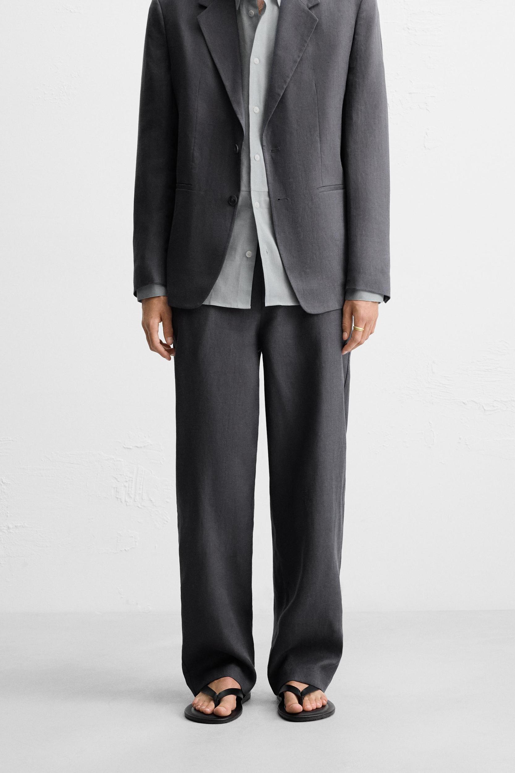 100% LINEN SUIT PANTS Product Image